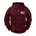 thumbnail image 1 of Hooded Jackets for Men Raglan Sleeve Men's Sporty Hooded Jacket with Multiple Pockets, 1 of 8