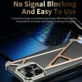 thumbnail image 4 of Case for iPhone 17 Pro Max/17 Pro, Metal Shell with Invisible Len Bracket Scratch-Resistant Case, 4 of 6