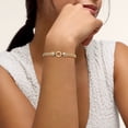 thumbnail image 2 of Ross-Simons 14kt Yellow Gold Byzantine Bracelet With Diamond Accents, Women's, Adult, 2 of 6