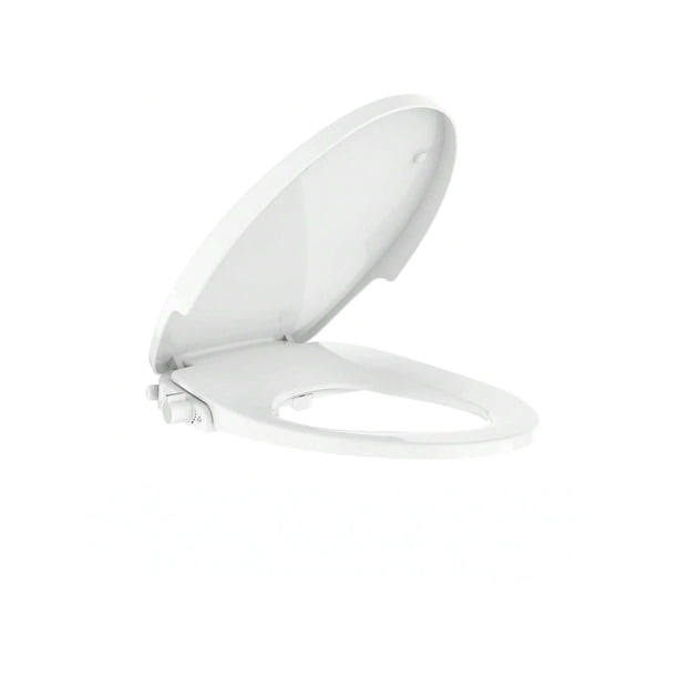 19-Inch Elongated Multifunctional Non-Electric Bidet Toilet Seat con cm de Profundidadual Nozzles Suave Close Lid y Feminine cm de Alturaygiene Blanco Easy to Install