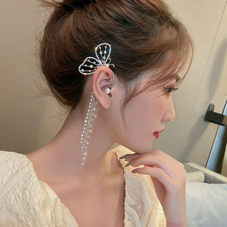 Clip on deals hoop earrings walmart