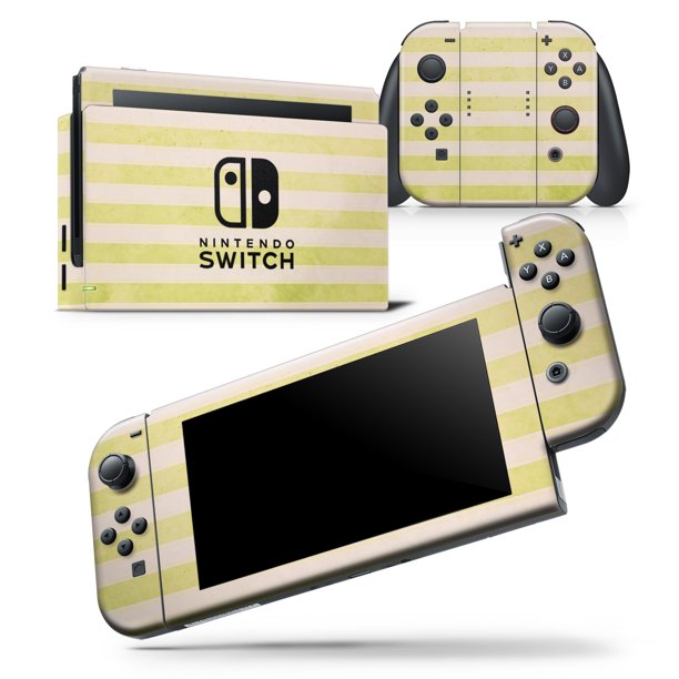 Yellow And White Verticle Stripes Skin Wrap Decal Compatible With The Nintendo Switch Wii 06 Walmart Com Walmart Com