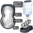 thumbnail image 4 of 2 Pack Cat Automatic Feeder and Water Dispenser with Stainless Steel Bowl, 4 of 7