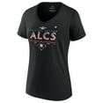 thumbnail image 2 of Women's Fanatics Black Houston Astros 2022 Division Series Winner Locker Room Plus Size V-Neck T-Shirt, 2 of 3