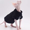 thumbnail image 3 of Hairless Cat Clothes Soft Warm Cat Hoodie for Sphynx Cats,Devon Rex, Cornish,Peterbald, 3 of 4
