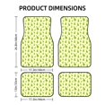 thumbnail image 2 of Cauagu Green Pears1 Pattern Car Floor Mat Set of 4,Car Carpet Mats Car Mats with Anti-Slip Backing & Driver Heel Pad Universal Fit for Cars/Trucks/SUV/Vans, 2 of 6