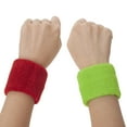 thumbnail image 4 of GOGO 12 Pieces Wrist Sweatbands for Children, 3" x 2-1/8" Sports Wristband - Black, 4 of 6