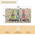 thumbnail image 3 of Happy Easter Door Mat 30 X 17 Inch Easter Peeps Doormat Indoor Outdoor Entrance Floor Rug Non Slip Spring Easter Decor Rubber Welcome Mats, 3 of 6