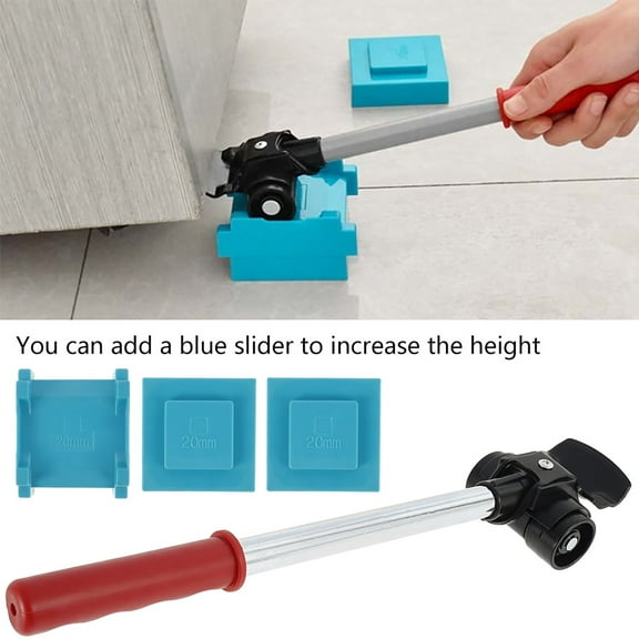 Furniture Mover Set (Lifter, Hardware Tool), Heavy-Duty Furniture Mover, 5-Piece Set, With Wheels, For Sofas & Cabinets, Meiiso