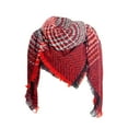 thumbnail image 4 of Clearance! Baberdicy Womens Fall Winter Scarves Classic Fringe Plaid Scarf Warm Large Blanket Shawl Scarf Red, 4 of 4