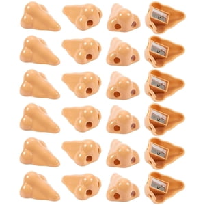 Image of 24 Pack Nose Pencil Sharpener for Kids - Funny Sharpeners for Novelty Gag Gifts  1.7 x 1 x 2.2 in