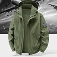 thumbnail image 4 of WRKEKC Windbreaker Jackets for Men Detachable Hood Long Sleeve Zip-Up Outerwear With Zipper Pockets for Hiking and Cycling, 4 of 7