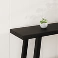 thumbnail image 4 of Extra Long Console Table for Living Room - Modern Black 2-Tier Entryway or Couch Table - Rectangular Accent Furniture - Sturdy Design - 70.87 Inches - Color: Black, 4 of 7