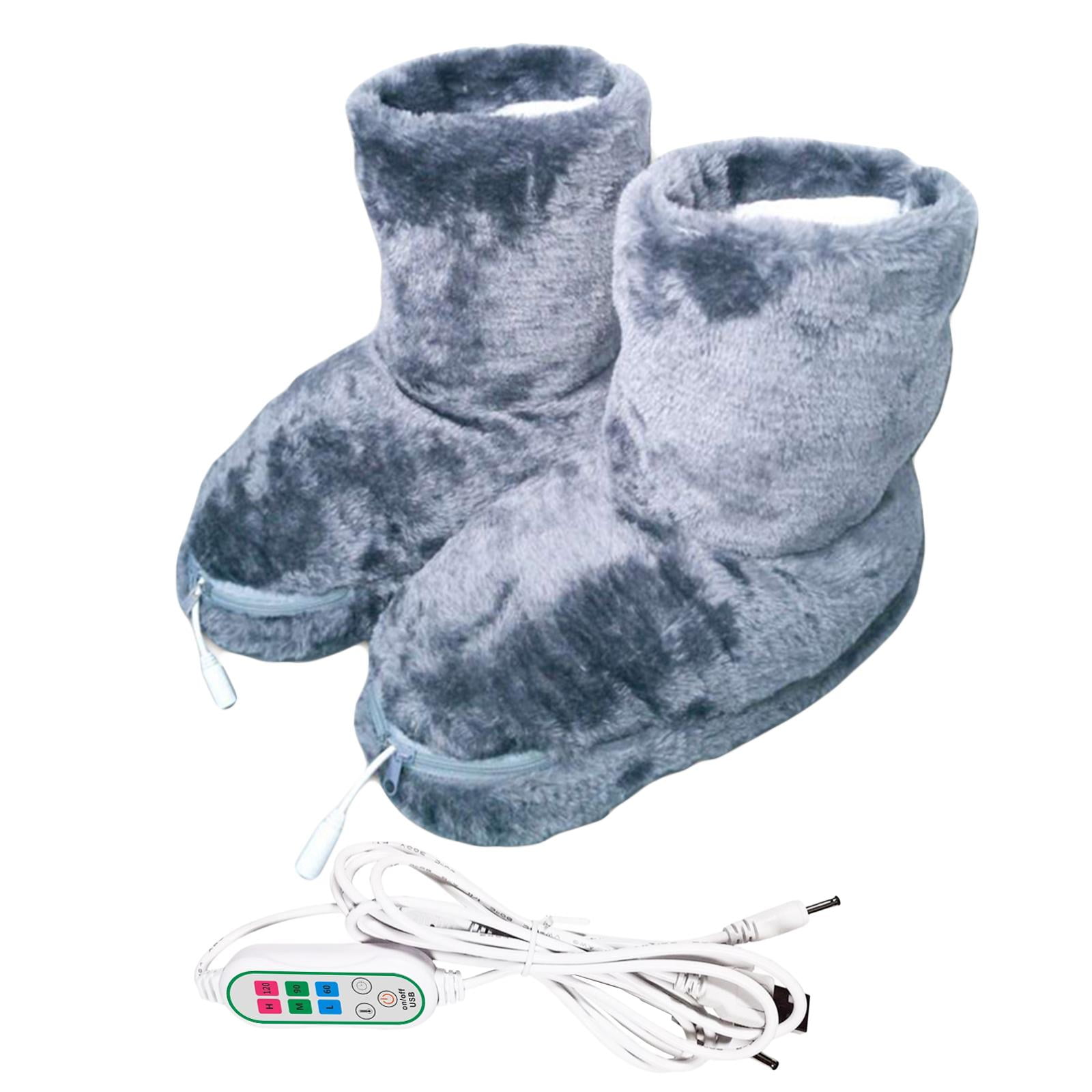 Chauffe-pieds USB d'Hiver Lavable Chaud Peluche Confortable Bottes