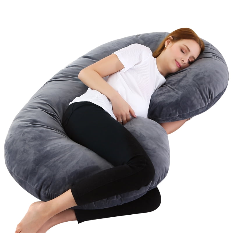 U Shaped Maternity Pillow for Back Pain Relief Details about   AngQi Full Body Pregnancy Pillow 