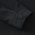 thumbnail image 6 of NIEWTR Classic Boys Long Sleeve Button Down Shirt Solid Oxford Dress Shirt for School Uniform Holidays and Formal Occasions Comfortable Cotton Blend Fabric（Black,7-8 Years), 6 of 9
