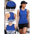 thumbnail image 4 of NELEUS Womens Workout Tops Racerback Athletic Tank Tops Loose Fit for Yoga Casual,Blue,US Size L, 4 of 11