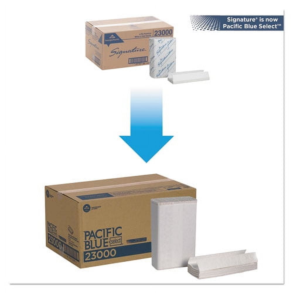 Pacific Blue Select C-Fold Paper Towels, 2-Ply, 10.1 x 12.7, White, 120/Pack, 12 Packs/Carton | Bundle of 2 Cartons
