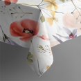 thumbnail image 5 of Pioneer Flower Floral Print Pattern Square Tablecloth,Waterproof Square Table Cover,Wipeable Spillproof Washable Table Cover for Home Kitchen Party Decor 42"X42"(107x107cm), 5 of 6