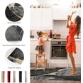 thumbnail image 6 of Kitchen Runner Rug, Golden Black Marble Texture Abstract Modern Art Non Slip Runner Carpet Door Mats Floor Mat for Laundry Bedside Bathroom Bedroom Set of 2, 6 of 6