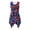 Stars Stripes, variant on HELLHERO Asymmetric Beach Long Dress, Geometric Animal Pattern Round Neck Summer Sleeveless Dress, Side Pockets Non-Fade Sleeveless Sundress for Shopping Dating