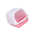 thumbnail image 3 of fastboy Enclosed Hooded Cat Litter Box for Small Animals Easy to Clean Pink 51 x 37 x 36cm, 3 of 5