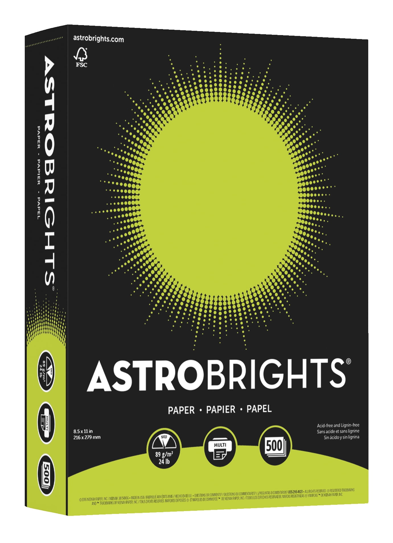 Astrobrights 11X17 Paper - Planetary Purple - 24/60lb Text - 500 PK [22673]
