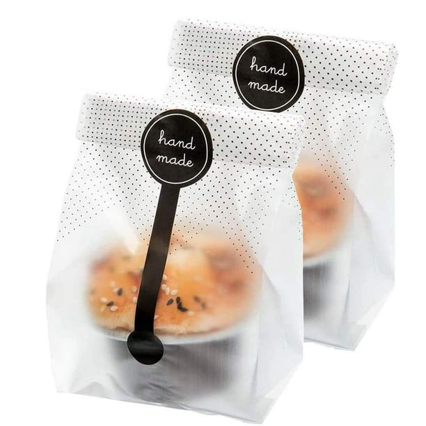 Bolsas de embalaje Palksky, 400 unidades, translúcidas, con pegatinas de 8,7 x 22
