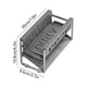 thumbnail image 3 of Escurridor de Acero Inoxidable Qazbgdl para Fregadero | Organizador de Encimera de Cocina de 2 Niveles | Soporte para Cubiertos y Utensilios con Orificios de Drenaje | 20 X 10 X 9,5 Cm, 3 of 6