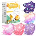 thumbnail image 1 of Mascarilla facial FENFEN Kids KN95 desechable, paquete de 50 unidades, unicornio, 1 of 7