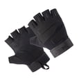 thumbnail image 2 of par de guantes de ciclismo de medio dedo, deportivos, a prueba de golpes, transpirables, tácticos, para exteriores, para hombre y mujer (negro, talla M), 2 of 7