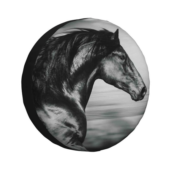 Kdxio Spare Tire Cover for RV Trailer, Waterproof Wheel Cover,Camper Spare Tire Cover Fit for Rv SUV Truck Travel Trailer 14 inch-Running Horse