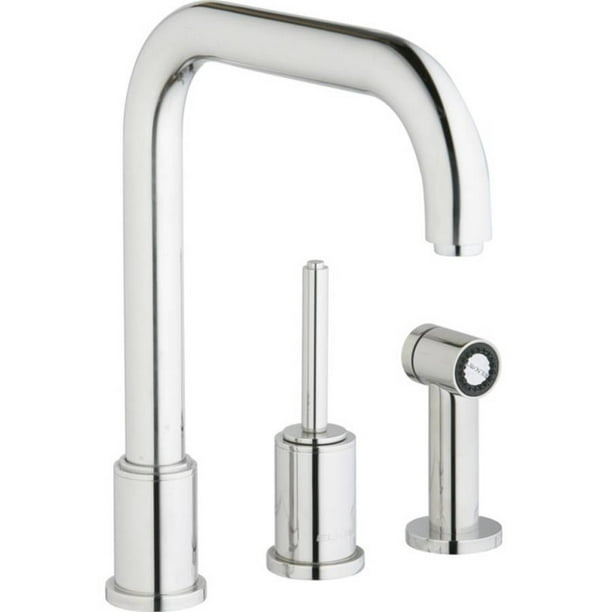 Elkay LK7722SSS Ella Kitchen 3Hole Faucet with Side Spray, Satin