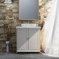 UBesGoo Pedestal Under Sink Storage Bathroom Vanity Cabinet Space Saver ...