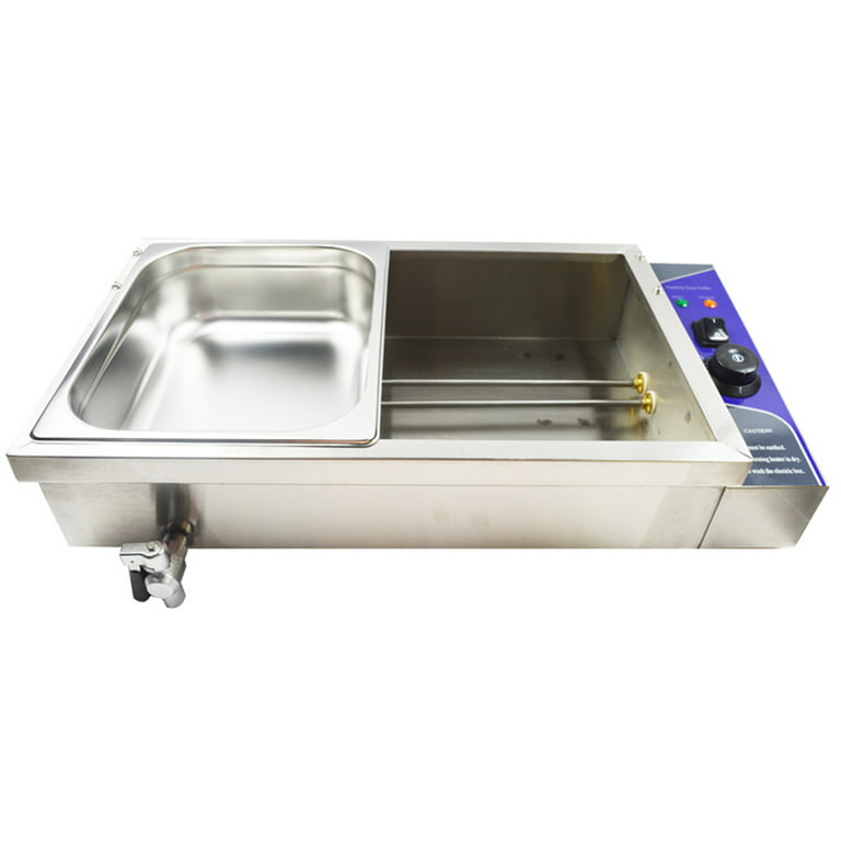 INTBUYING 12-Pan Food Warmer Commercial Buffet Food Warmer Stainless Steel  Steam Table Restaurant Canteen Food Heater 