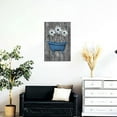thumbnail image 4 of Farmhouse Bathroom Decor Wall Teal Daisy Quotes Pictures Toilet Art Turquoise Artwork Framed Modern Home Wall Decor For Bathroom Rustic Wall Art Canvas Prints 12x16 Inch, 4 of 6