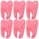 thumbnail image 5 of 6 piezas de globos decorativos para fiesta, adorables globos de dibujos animados con dientes para fiesta de baby shower, decoración de globos con dientes, suministros para recuerdos de fiesta, 5 of 7