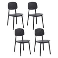 thumbnail image 1 of Set 4 Sillas de Comedor TOP LIVING de Plástico Respaldo Ovalado Negro, 1 of 8