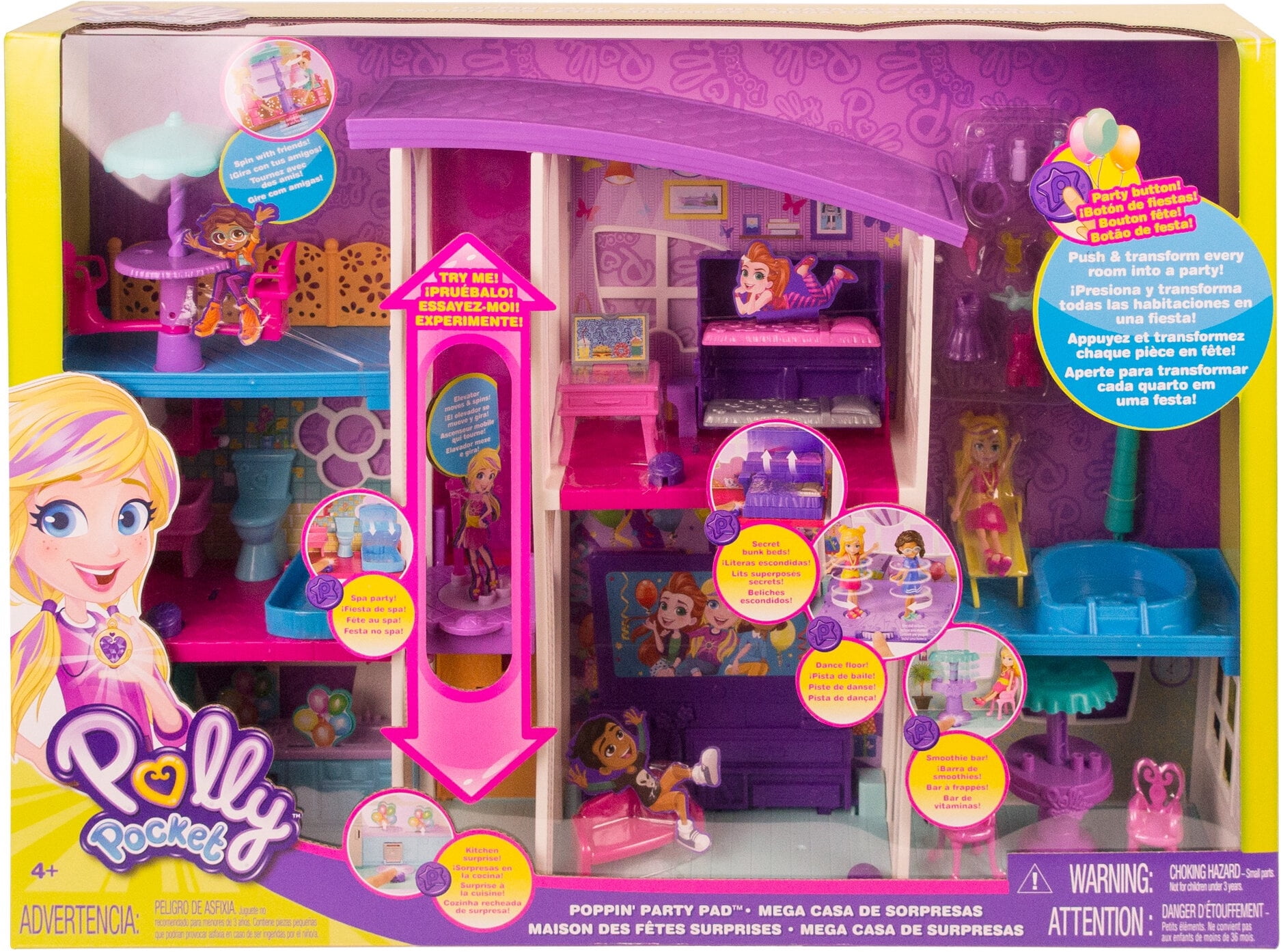 Polly Pocket Poppin' Party Pad Is a Transforming Playhouse!