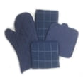 thumbnail image 4 of Home Collection 8 Piece Kitchen Towel Set with Dish Cloths, Pot Holders, and Oven Mitt Bundle (Blue), 4 of 4