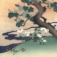 thumbnail image 3 of Kogyo, Tsukioka 15x15 Black Modern Framed Museum Art Print Titled - Tree, Stream and Flowers, 3 of 5