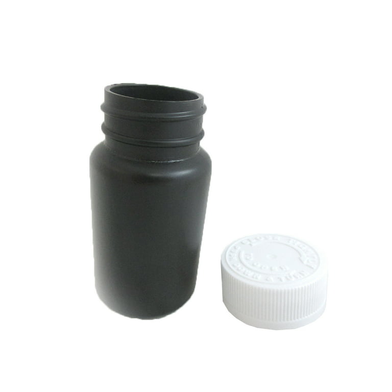 2 Empty Plastic Pill Bottles Medicine Container Vitamin Capsule Case Holder CL