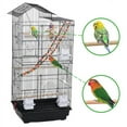 thumbnail image 6 of Alden Design 39" Metal Large Roof Top Parrot Cage, Black, 6 of 9