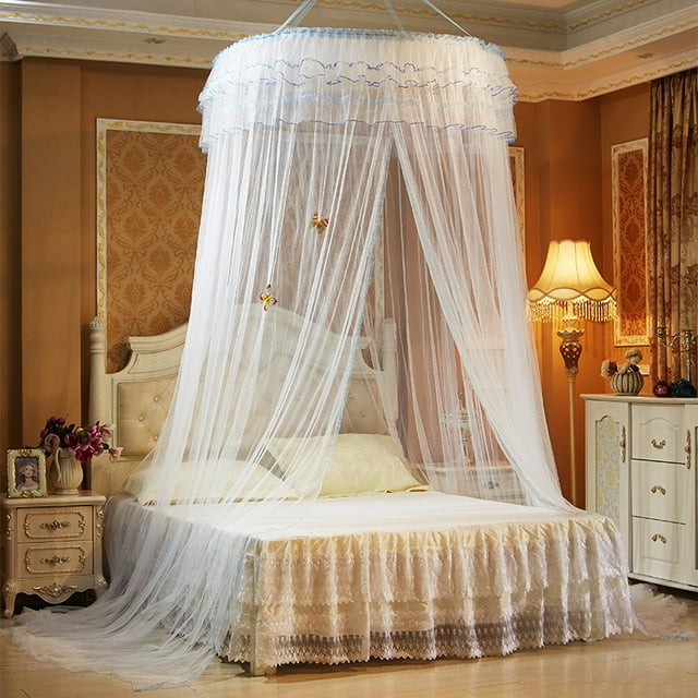 Mosquitera colgante con cifrado aumentado, techo de encaje, princesa, cúpula, mosquitera para piso, princesa sueño