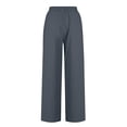 thumbnail image 5 of Outfmvch Cotton Linen Pants for Women Linen Palazzo Pants for Women Beach Pants for Women Pedal Pushers for Women High Waisted Linen Pants Women' S Culottes 2026 Trendy Gray S-2XL, 5 of 8