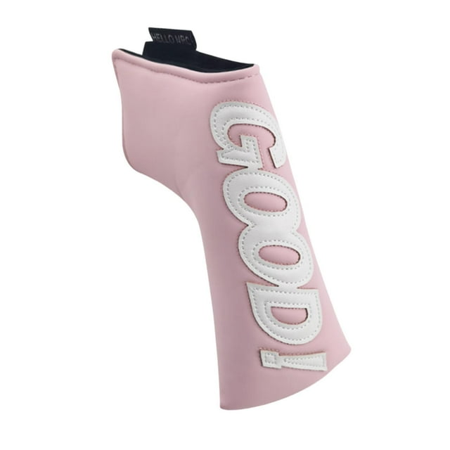 DYNWAVECA Golf Blade Putter Head Cover Golf Headcover Wear Resistant Long Neck Club Case Sleeve for Golf Training Pink