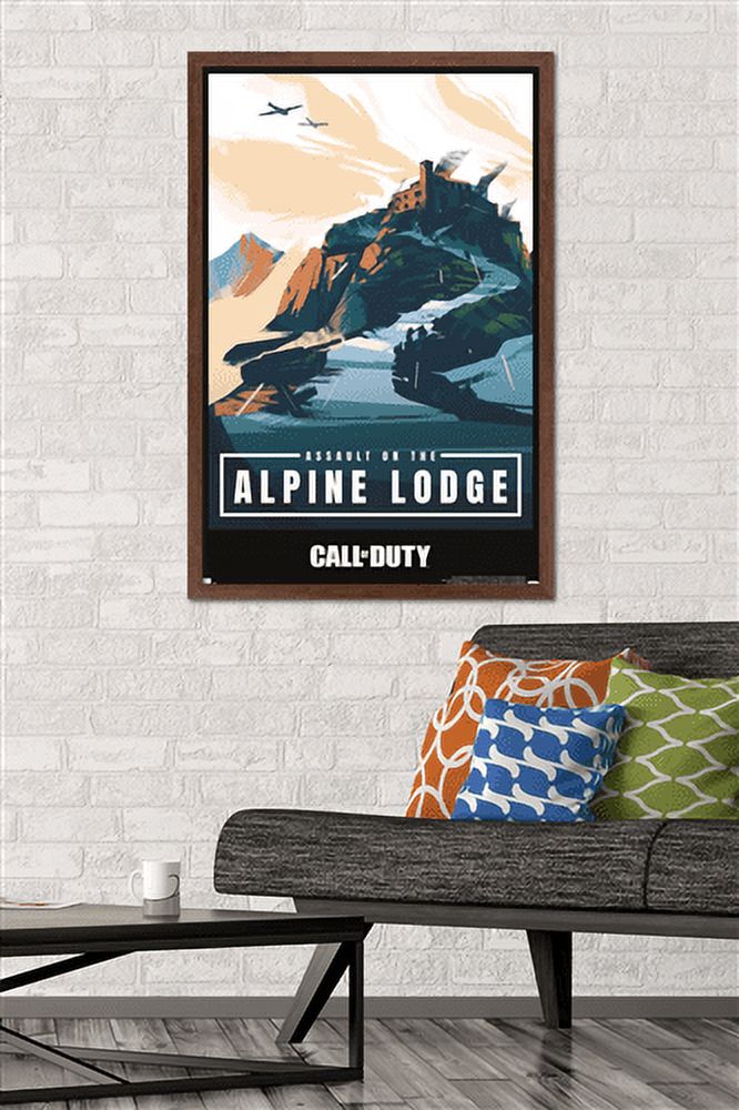 Call of Duty: Vanguard - Alpine Lodge Wall Poster, 22.375" x 34", Framed