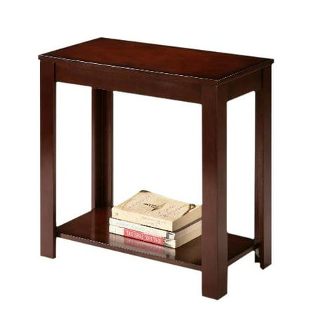 Used Furniture Virginia Espresso Cappuccino End Bedside Table Accent Piece, Multi Use - End Bedside Chairside Nightstand Accent Table By The Furniture Cove ()