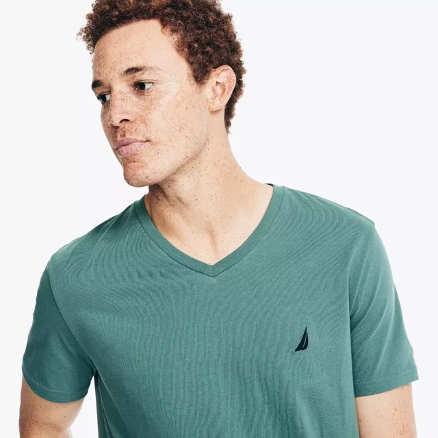Playera Camisa Nautica Hombre Cuello V Neck 100% Original