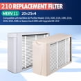 thumbnail image 2 of 2 Pack 210 Replacement Filter,MERV 11 20x25x4,Compatible with AprilAire Whole House Air Purifiers 1210, 1620, 2120, 2200, 2210, 2216, 3210, 4200, or Space-Gard 2200 with Upgrade Kit 1213, 2 of 6